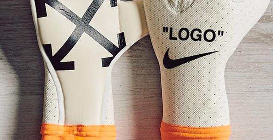 Nike off white goalkeeper gloves hotsell